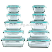 Airtight Large Borosilicate Glass Food Containers Storage Set